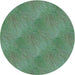 Square Patterned Emerald Green Rug, pat3587lblu