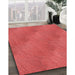 Machine Washable Transitional Red Rug in a Family Room, wshpat3587rd