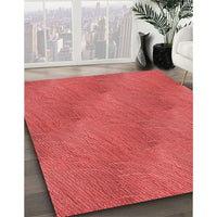 Patterned Red Rug, pat3587rd