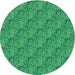 Square Patterned Spring Green Rug, pat3588lblu