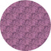 Square Patterned Raspberry Purple Rug, pat3588pur