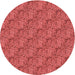 Square Patterned Red Rug, pat3588rd