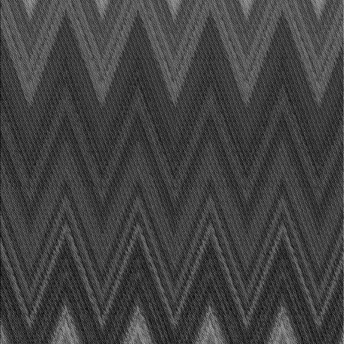 Patterned Charcoal Black Rug, pat3589gry