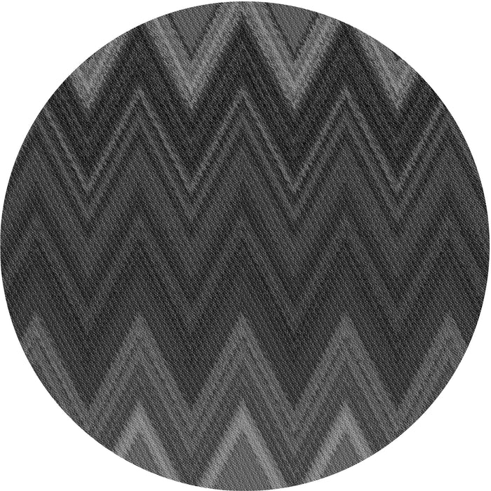 Square Patterned Charcoal Black Rug, pat3589gry