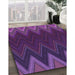 Machine Washable Transitional Dark Orchid Purple Rug in a Family Room, wshpat3589pur