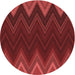 Square Patterned Cranberry Red Rug, pat3589rd