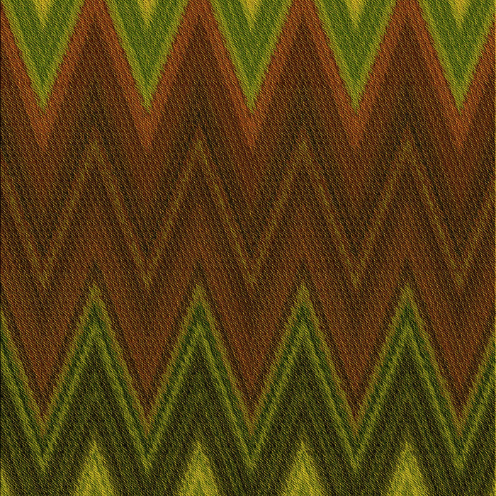 Patterned Dark Yellow Green Rug, pat3589yw