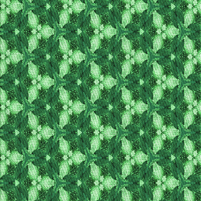 Patterned Deep Emerald Green Rug, pat359grn