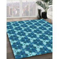 Patterned Blue Rug, pat359lblu