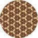 Square Machine Washable Transitional Red Brown Rug in a Living Room, wshpat359org