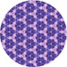 Square Machine Washable Transitional Amethyst Purple Rug in a Living Room, wshpat359pur