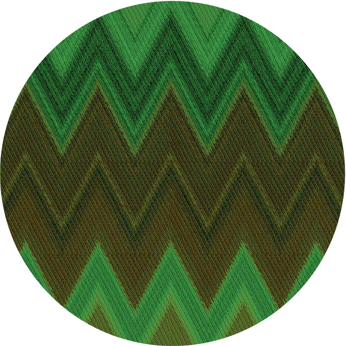 Square Machine Washable Transitional Dark Forest Green Rug in a Living Room, wshpat3590grn