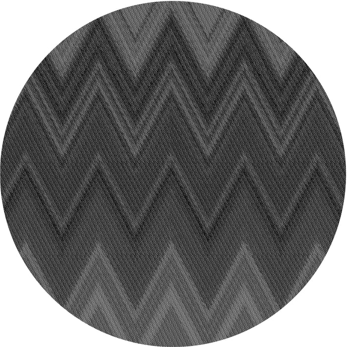 Square Patterned Charcoal Black Rug, pat3590gry