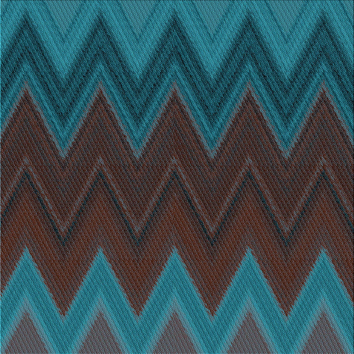 Round Patterned Dark Cyan Green Rug, pat3590lblu