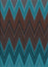 Machine Washable Transitional Dark Cyan Green Rug, wshpat3590lblu