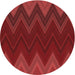 Square Machine Washable Transitional Red Rug in a Living Room, wshpat3590rd