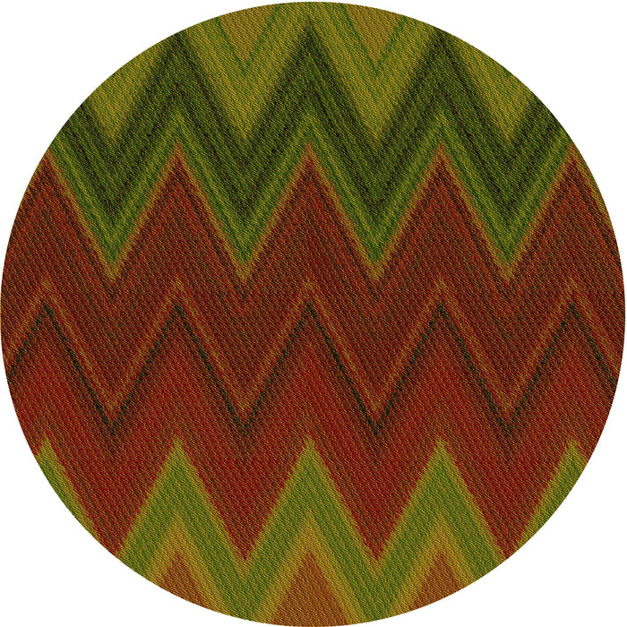 Square Machine Washable Transitional Dark Yellow Green Rug in a Living Room, wshpat3590yw