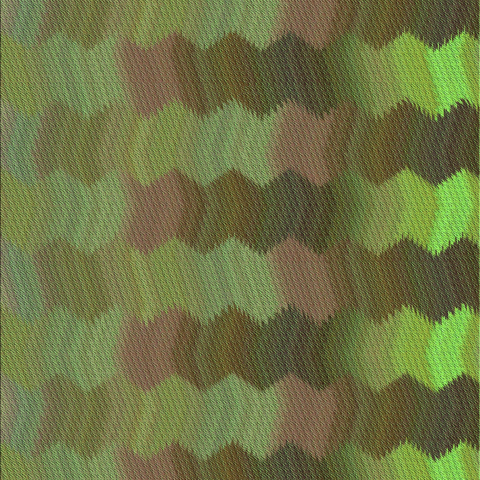 Machine Washable Transitional Green Rug, wshpat3591grn