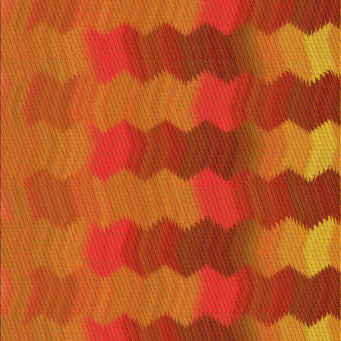 Machine Washable Transitional Neon Orange Rug, wshpat3591yw