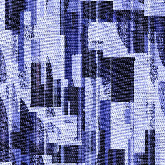 Patterned Denim Dark Blue Rug, pat3592blu