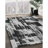 Patterned Silver Gray Rug, pat3592gry