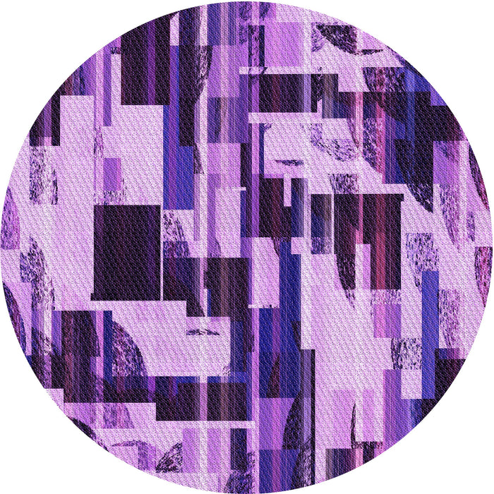Square Machine Washable Transitional Violet Purple Rug in a Living Room, wshpat3592pur