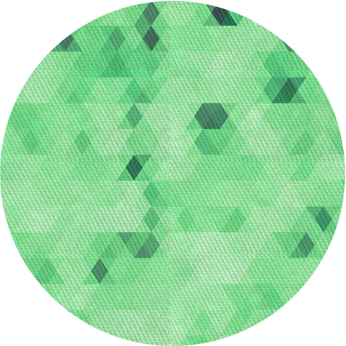 Square Machine Washable Transitional Jade Green Rug in a Living Room, wshpat3593grn