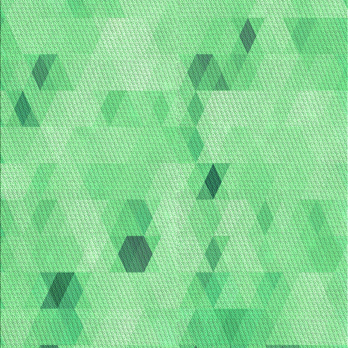 Machine Washable Transitional Jade Green Rug, wshpat3593grn