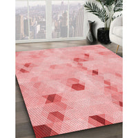 Patterned Pink Rug, pat3593rd