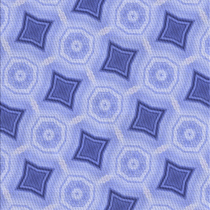 Patterned Jeans Blue Rug, pat3594blu