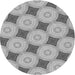 Square Patterned Platinum Gray Rug, pat3594gry