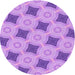 Square Machine Washable Transitional Violet Purple Rug in a Living Room, wshpat3594pur