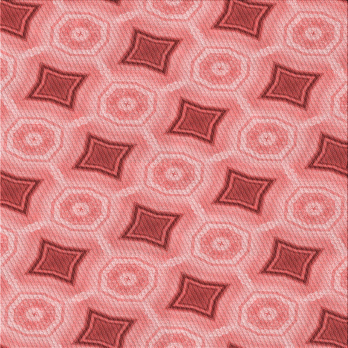 Round Patterned Light Coral Pink Rug, pat3594rd