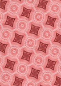 Machine Washable Transitional Light Coral Pink Rug, wshpat3594rd