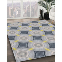 Patterned Gray Novelty Rug, pat3594