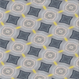 Square Patterned Gray Novelty Rug, pat3594