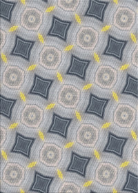 Machine Washable Transitional Grey Gray Rug, wshpat3594