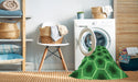 Machine Washable Transitional Green Rug in a Washing Machine, wshpat3595grn