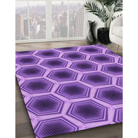 Patterned Amethyst Purple Rug, pat3595pur