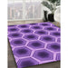 Patterned Amethyst Purple Rug in Family Room, pat3595pur