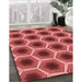 Machine Washable Transitional Red Rug in a Family Room, wshpat3595rd