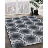 Patterned Cloud Gray Novelty Rug, pat3595