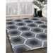 Patterned Cloud Gray Novelty Rug in Family Room, pat3595