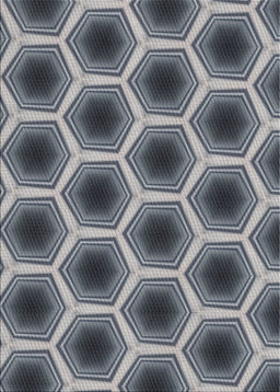 Machine Washable Transitional Cloud Gray Rug, wshpat3595