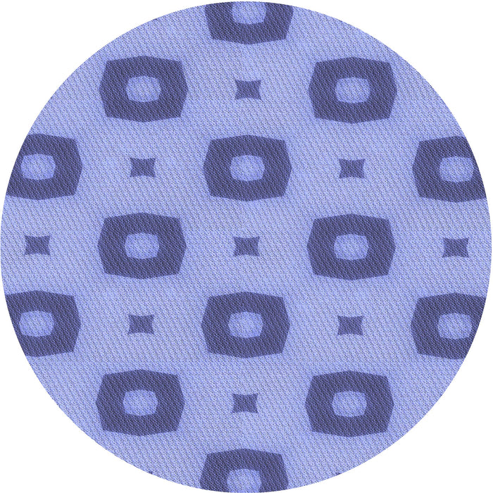 Square Patterned Sky Blue Rug, pat3596blu