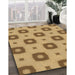 Machine Washable Transitional Orange Rug in a Family Room, wshpat3596brn