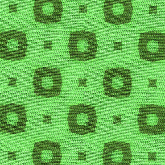 Patterned Dark Lime Green Rug, pat3596grn