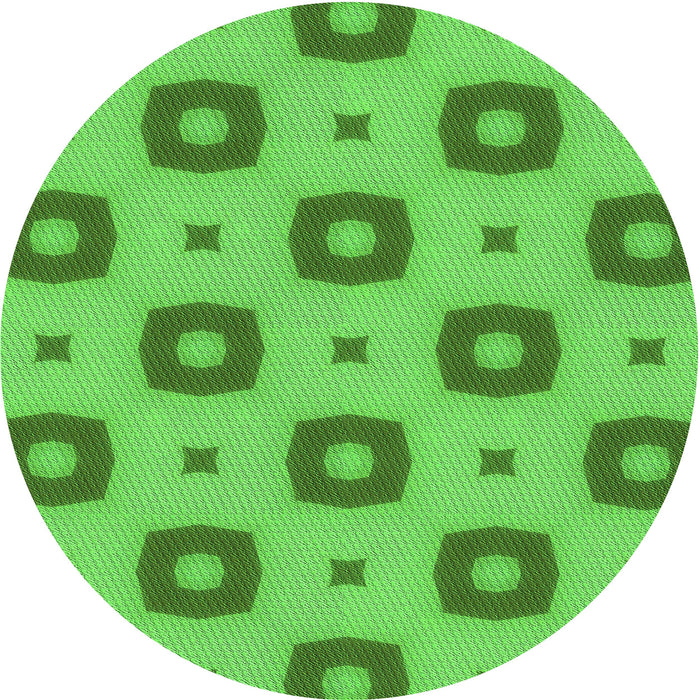 Square Machine Washable Transitional Dark Lime Green Rug in a Living Room, wshpat3596grn
