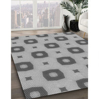 Patterned Smokey Gray Rug, pat3596gry
