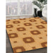 Machine Washable Transitional Orange Rug in a Family Room, wshpat3596org